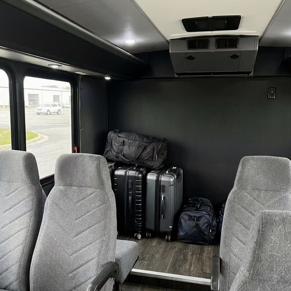 laguna hills 15 passenger minibus luggage area