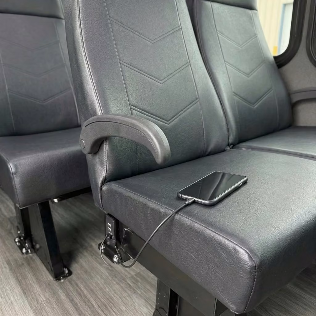 laguna hills 15 passenger minibus usb charging