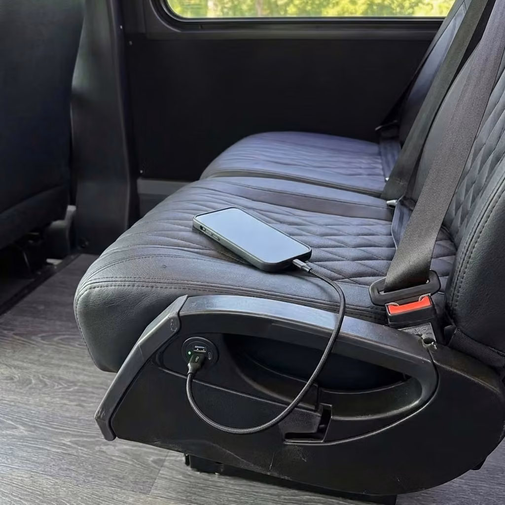 laguna hills 20 passenger minibus usb charging
