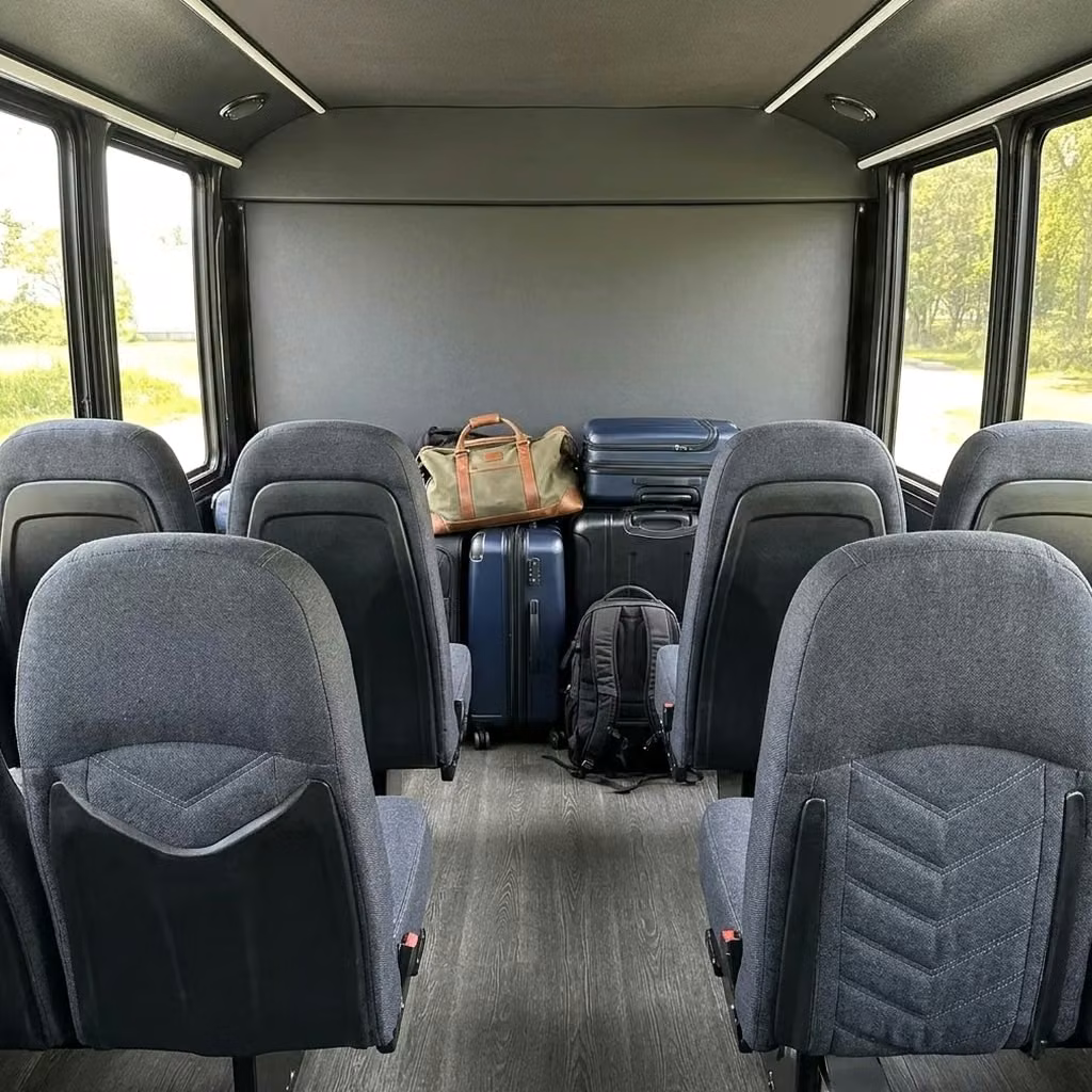 laguna hills 25 passenger minibus luggage area