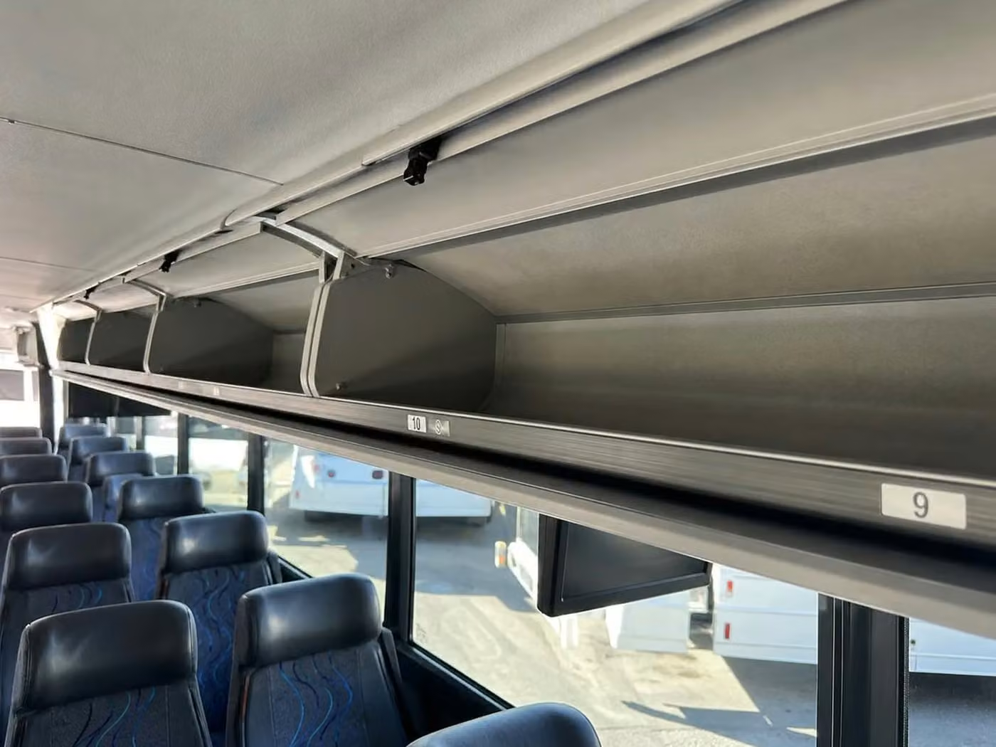 laguna hills 25 passenger minibus overhead storage