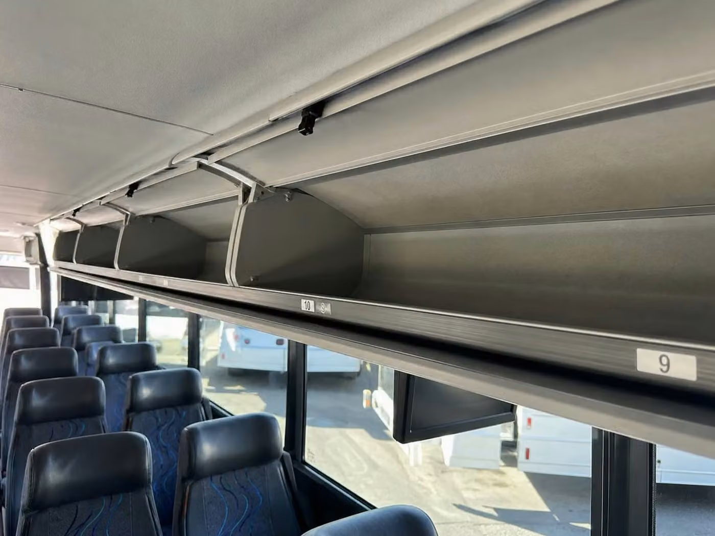 laguna hills 28 passenger minibus overhead storage