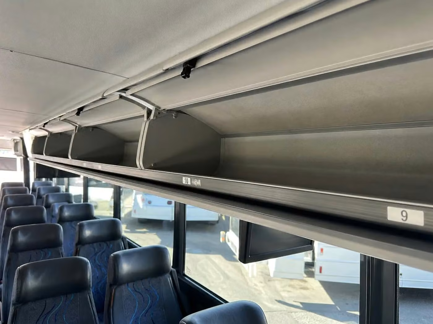 laguna hills 35 passenger minibus overhead storage