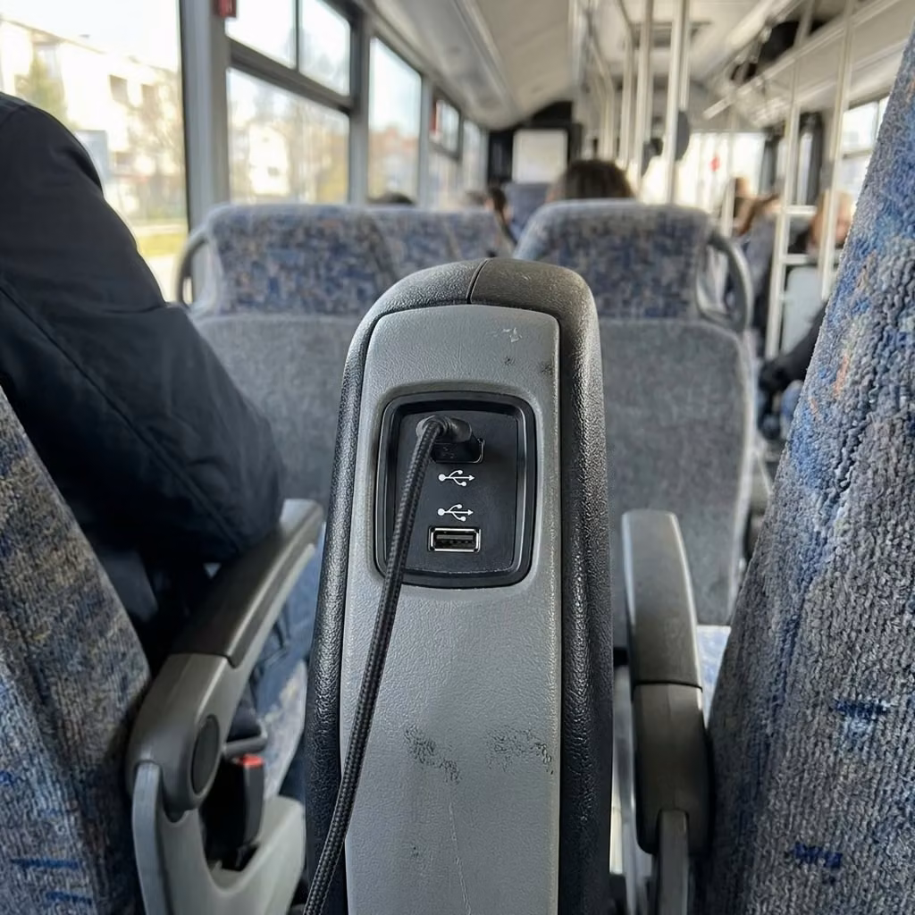 laguna hills 35 passenger minibus usb charging