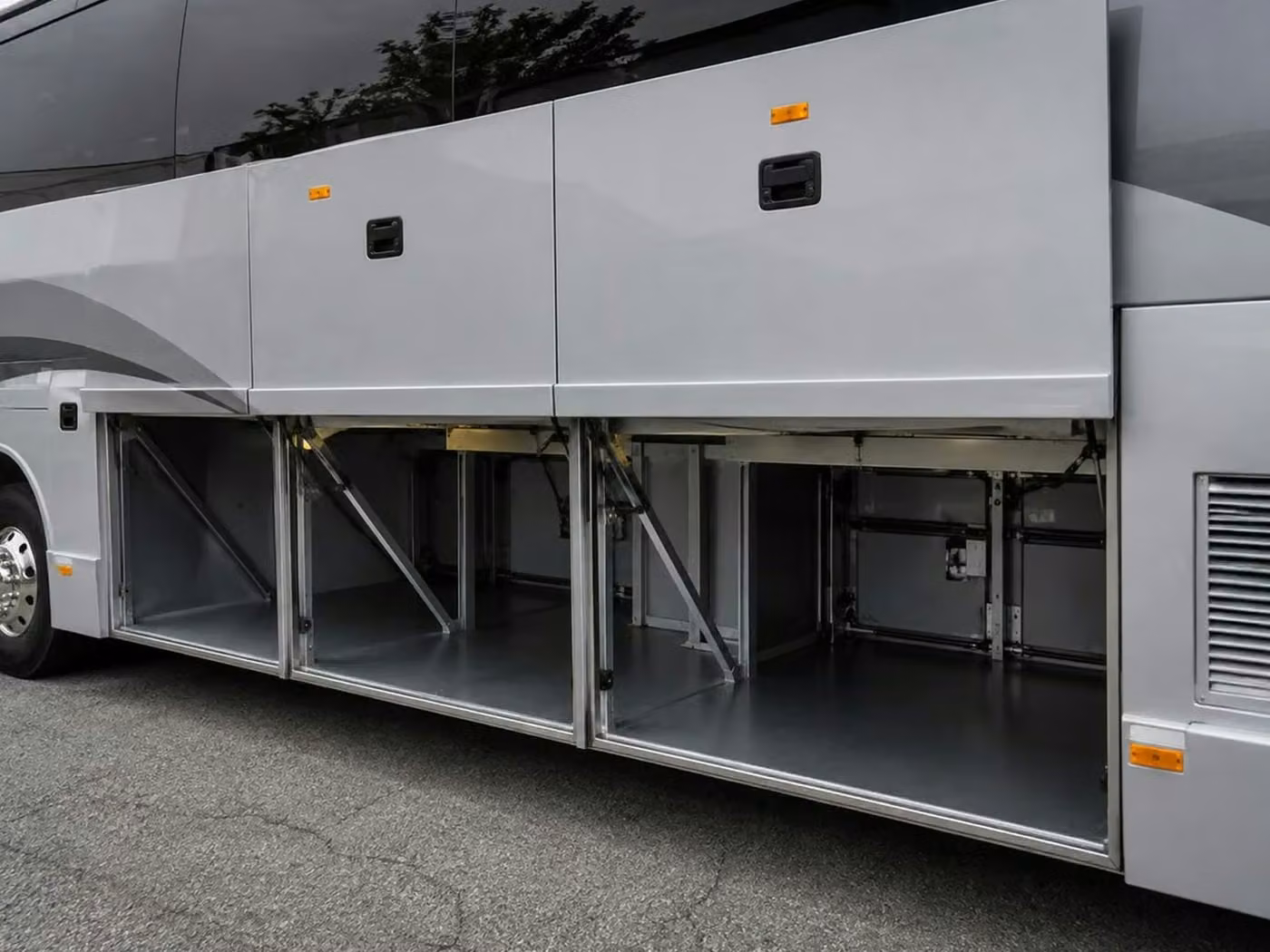 laguna hills 56 passenger charter bus luggage bays