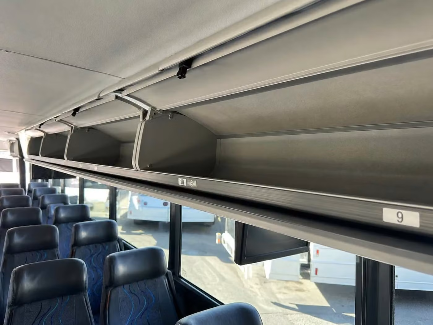 laguna hills charter bus overhead storage