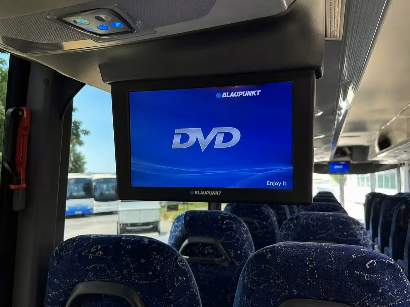 laguna hills charter bus tv monitors