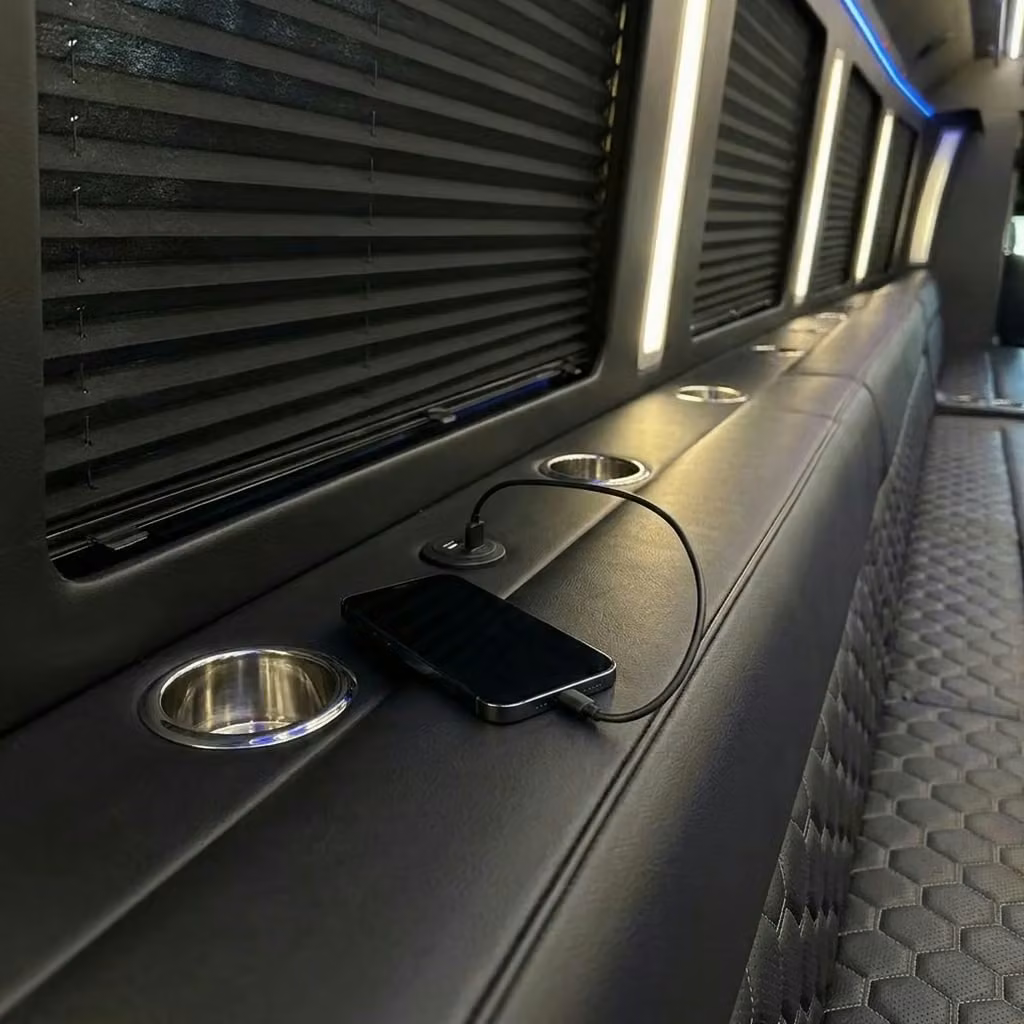 laguna hills party bus usb charging